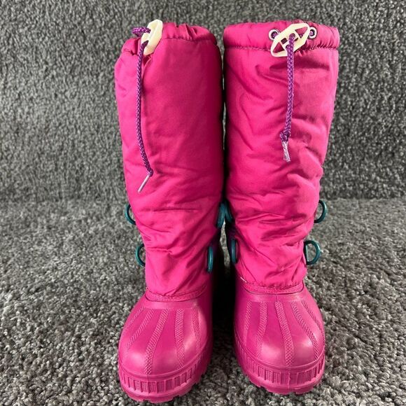 Sorel Snow Boots Youth Girls 5 Pink Purple Removeable Liner Made in Canada - Picture 2 of 13